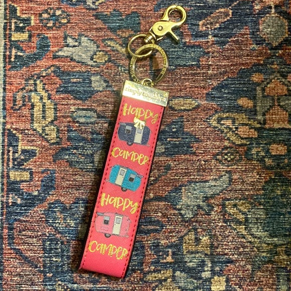 Simply Southern Happy Camper Leather Key Fob - Picture 2 of 3